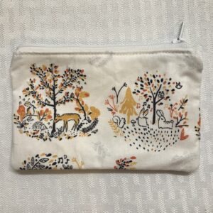 Peaceful Forest Animals Zipper Pouch