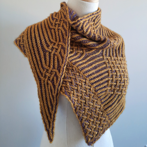 Gilded Grapes Shawl Kit