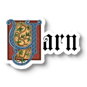 Illuminated Manuscript "Yarn" Sticker (Copy)