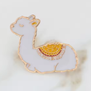 Sleepy Alpaca Pin