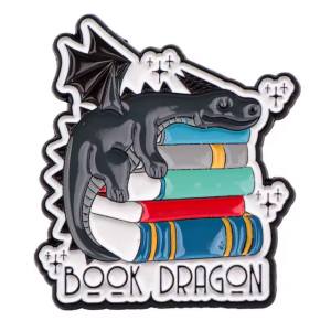 Book Dragon Pin