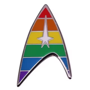 Star Trek Rainbow Badge Pin