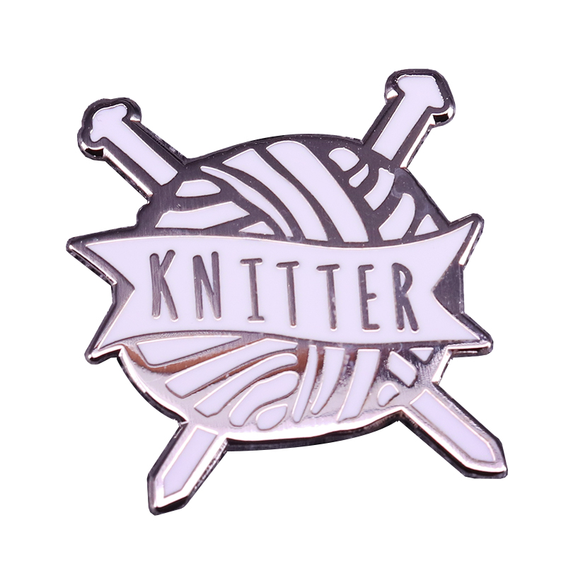 Knitter Yarn Ball Pin