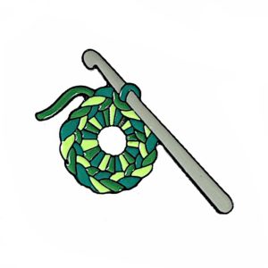 Magic Loop Pin - Green