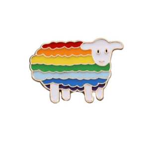 Rainbow Sheep Pin