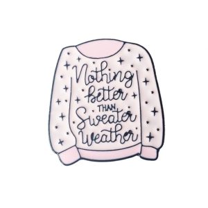 Sweater Weather Pin - Pink