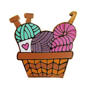 Basket of Yarn Pin