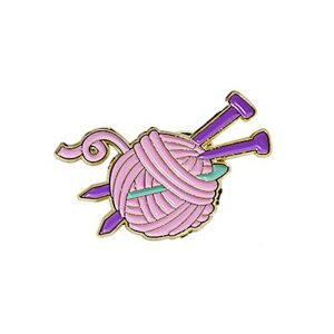 Pink Yarn Pin