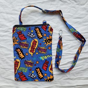 Comicbook Superhero Sound Effect Crossbody Bag